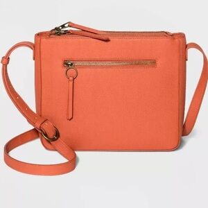 Target Universal Thread used Coral/Orange Purse Crossbody Handbag